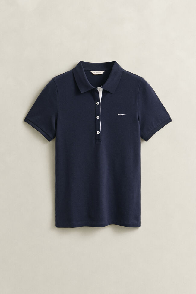 Kontrast Piqu&eacute; Poloshirt