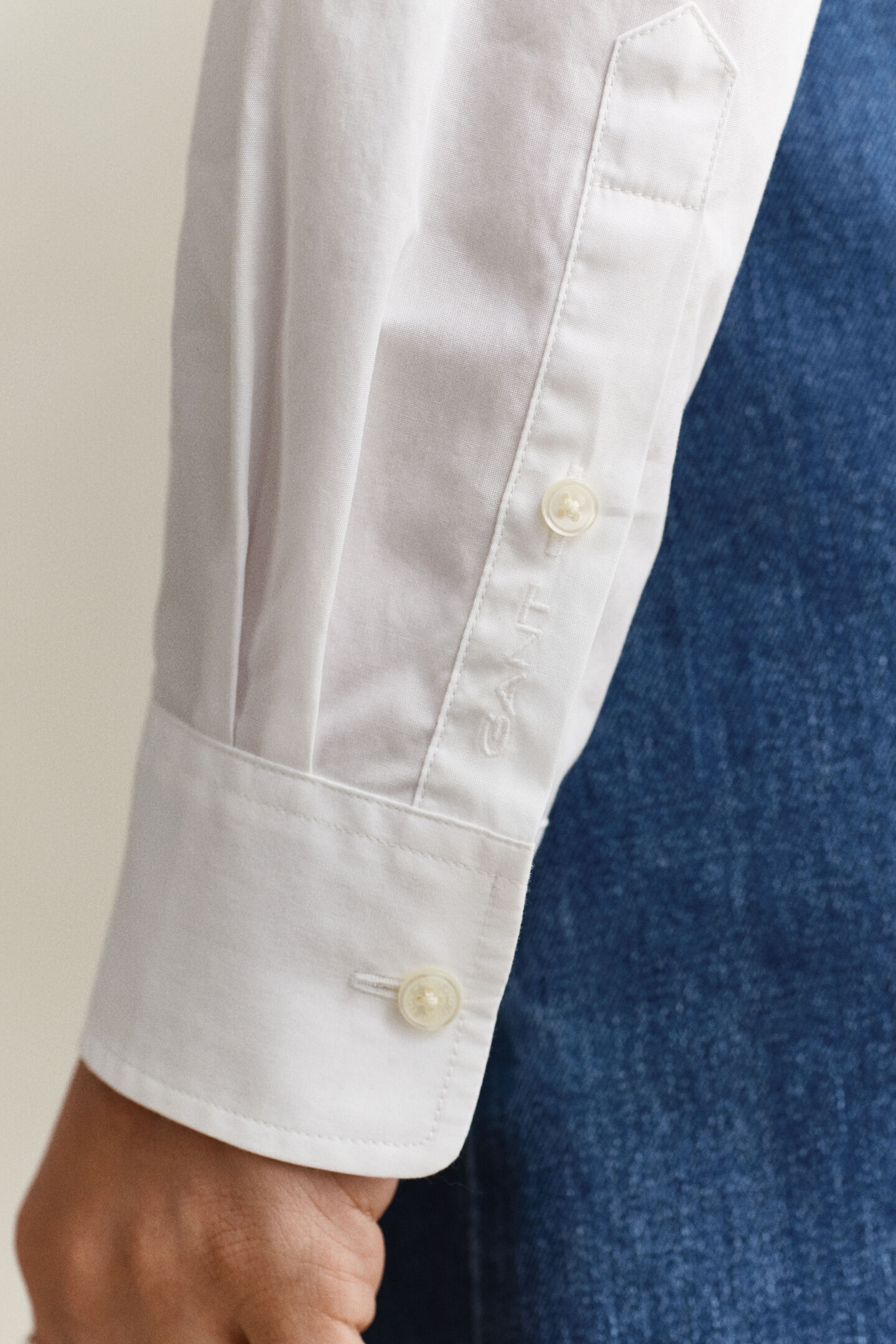 R&uuml;schenbluse aus Baumwolle