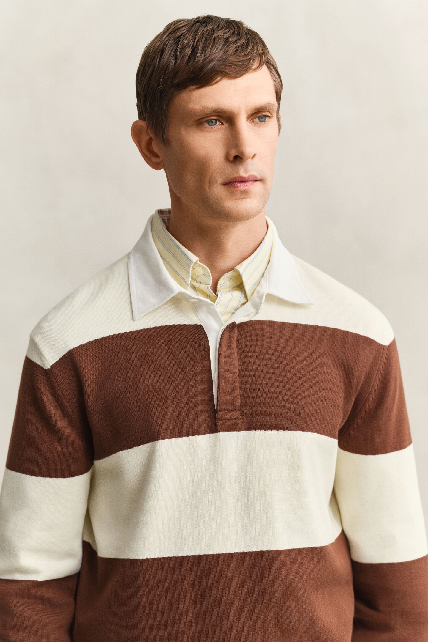 Barstripe Polopullover aus Baumwolle