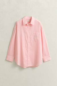 Oversized Classic Popeline Bluse mit Streifen