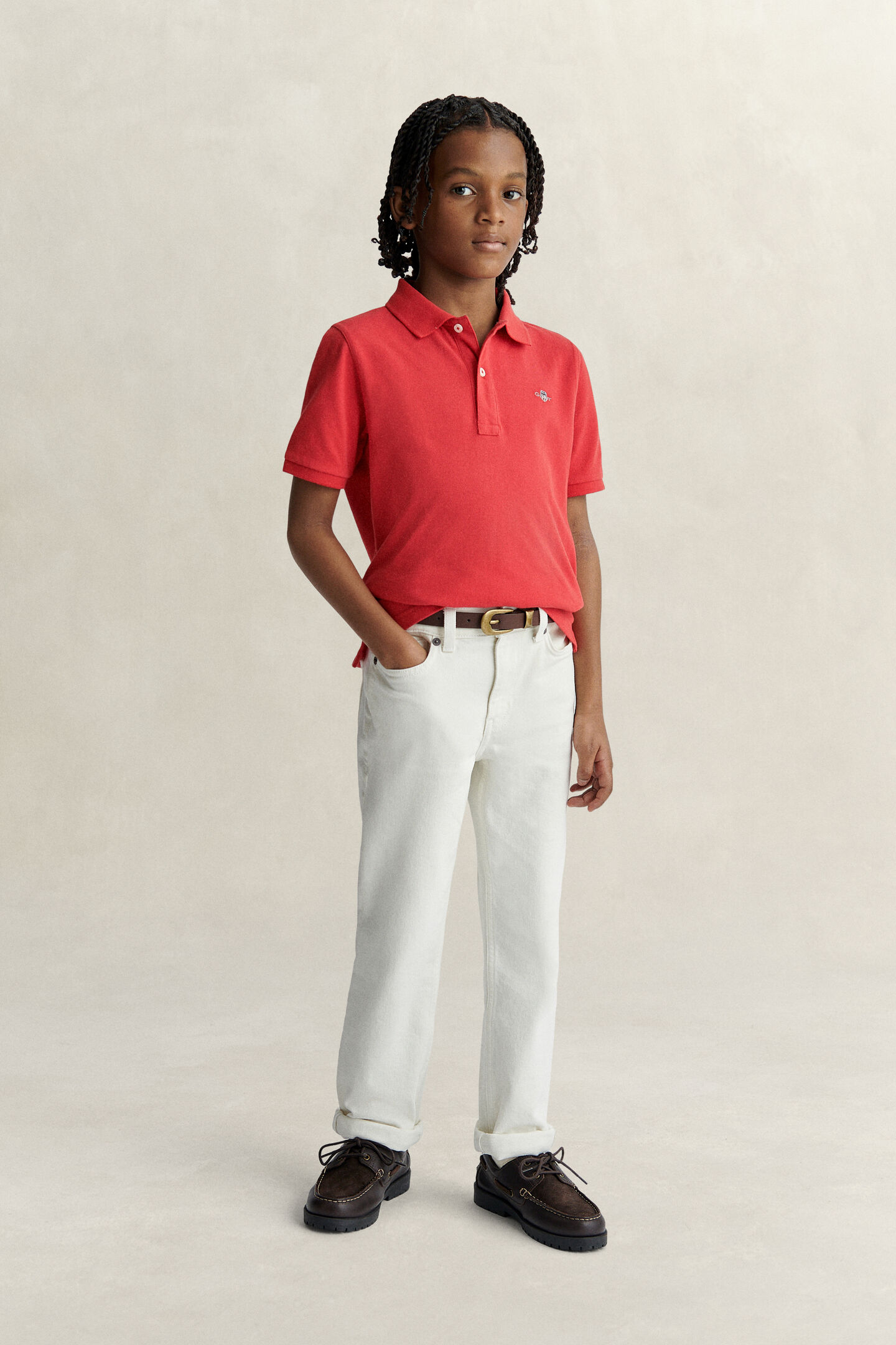 Teens Shield Piqu&eacute; Poloshirt