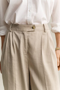 Pinstripe Hose aus Leinenmix