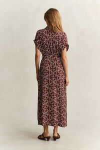 Monogram Kleid mit Fl&uuml;gel&auml;rmeln