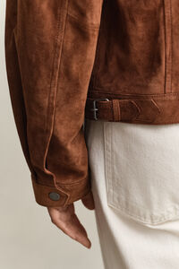 Jacke aus Veloursleder