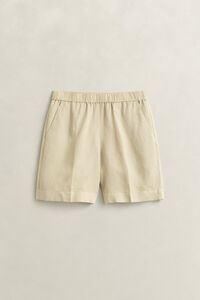Shorts aus Leinenmix
