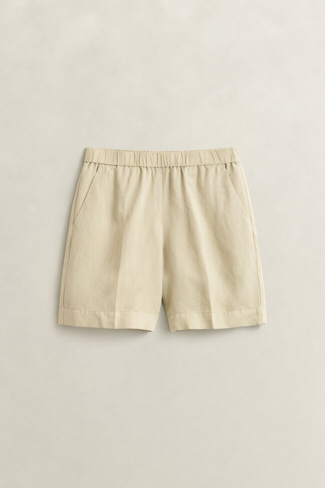 Shorts aus Leinenmix