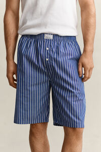 Gestreifte Pyjamashorts aus Popeline