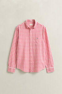 Gingham Hemd aus Leinenmix