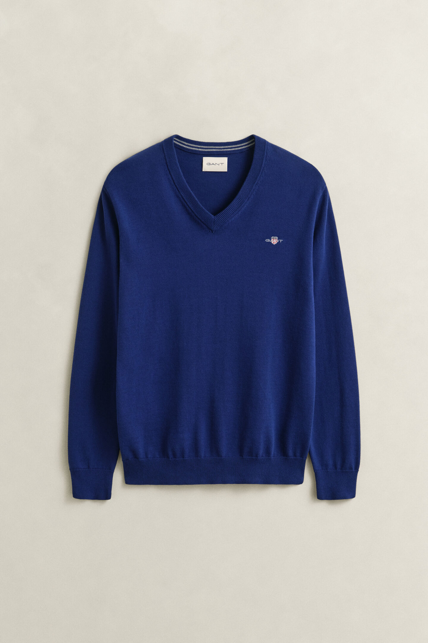 Klassischer V-Neck Pullover aus Baumwolle