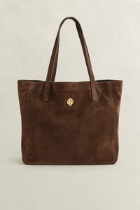 Tragetasche aus Veloursleder