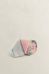 Gestreifte Seidenkrawatte