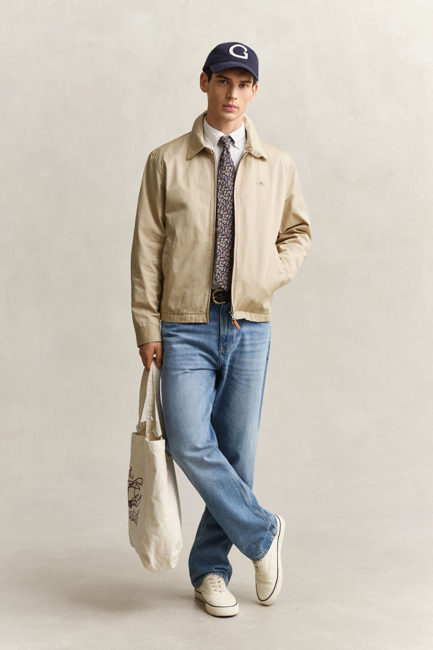 Windcheater Jacke aus Baumwolle