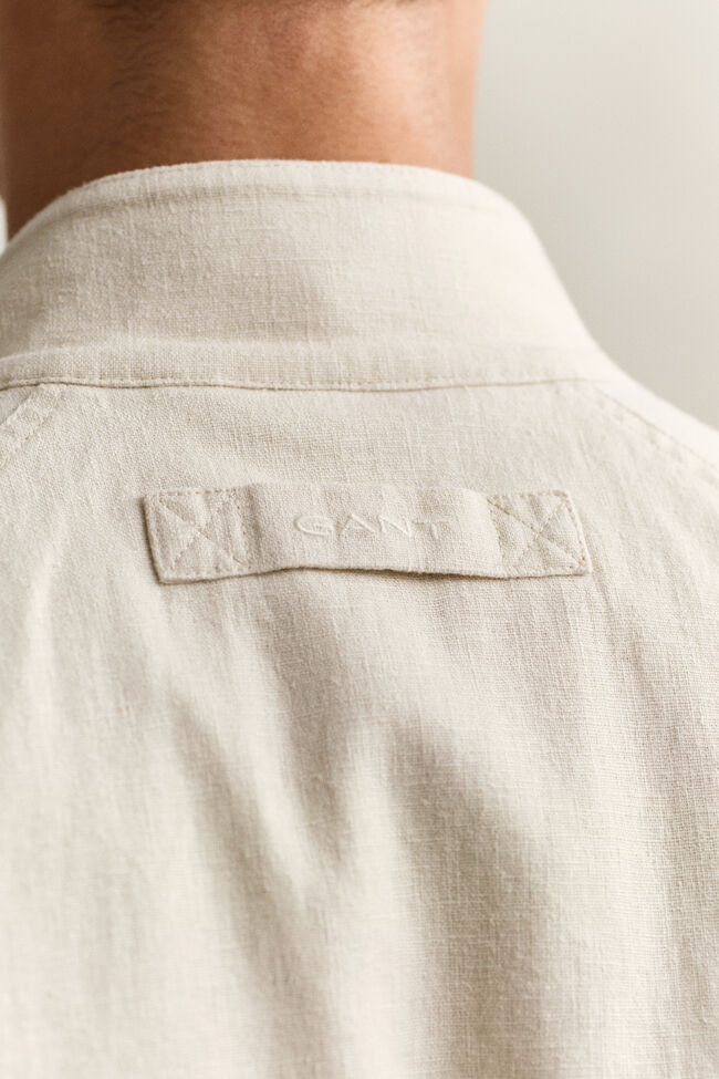 Harrington-Jacke aus Leinenmix