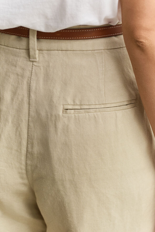 Formelle Shorts aus Leinenmix