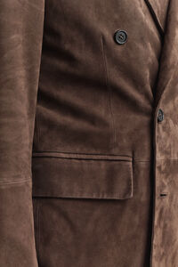 Sakko aus Veloursleder