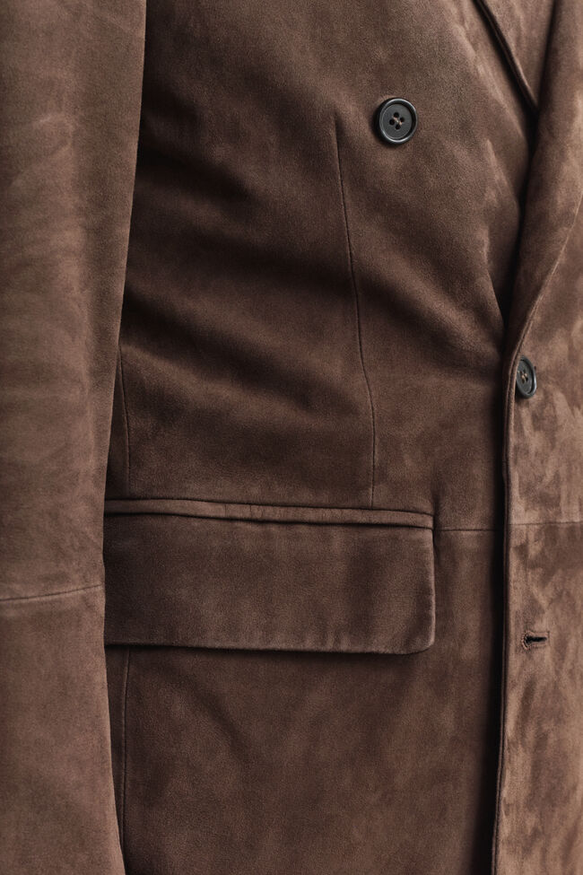 Sakko aus Veloursleder