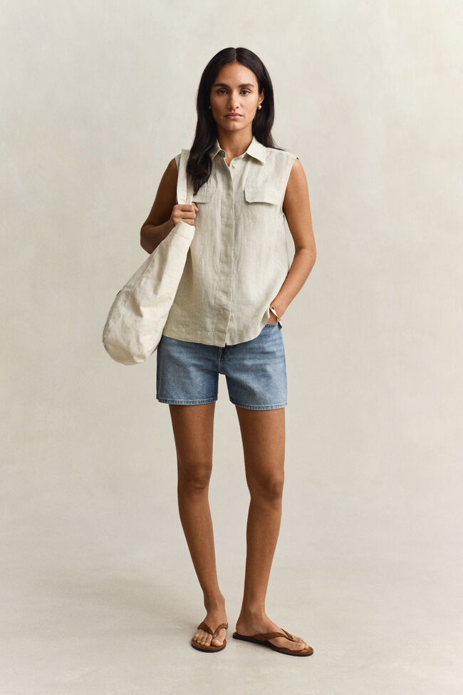 &Auml;rmellose Streifenbluse