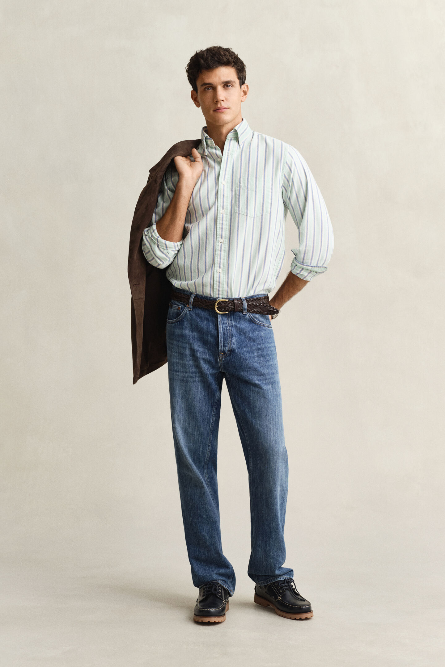 Archive Oxford-Hemd mit Streifen