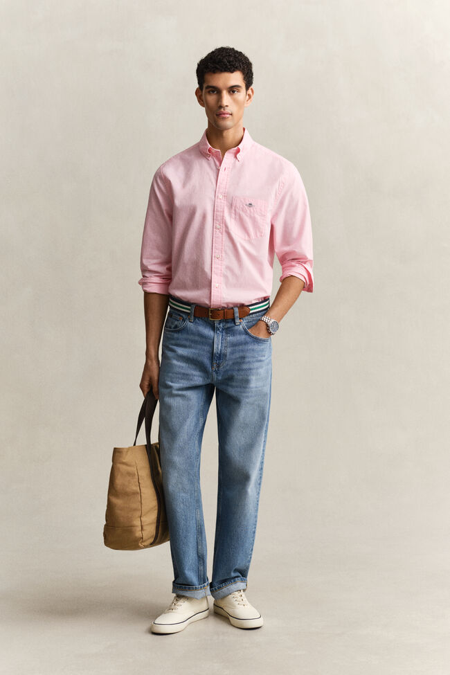 Regular Fit Classic Popeline Hemd