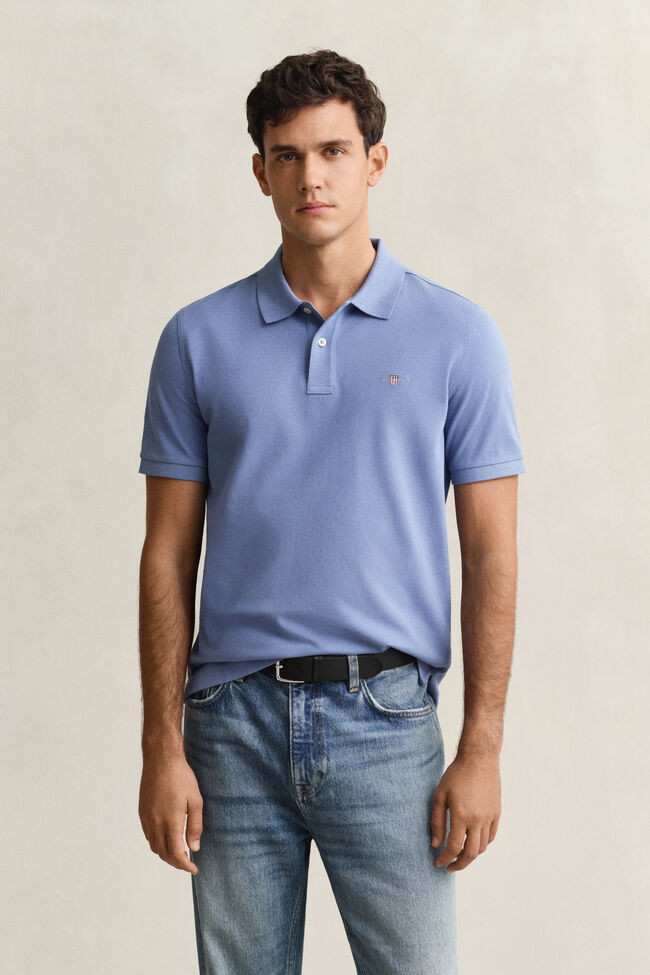 Regular Fit Shield Piqu&eacute; Poloshirt