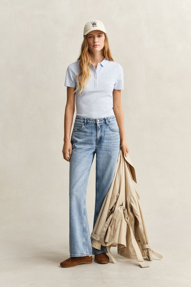 Slim Fit Archive Shield Piqu&eacute; Poloshirt