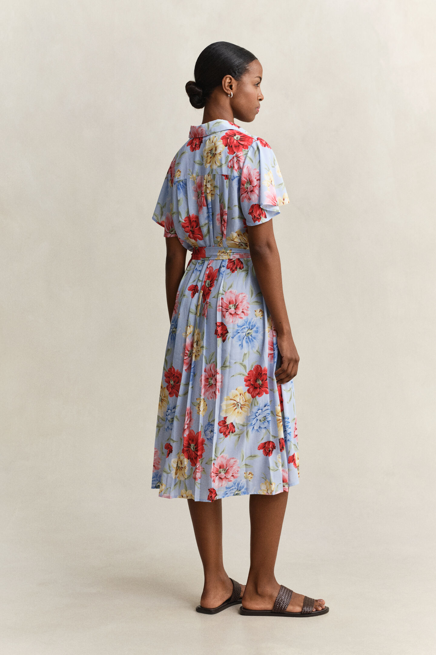 Hemdblusenkleid mit Blumenprint