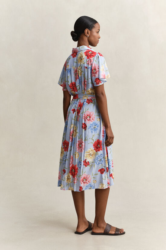 Hemdblusenkleid mit Blumenprint