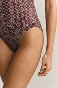 Gepolsterter Badeanzug mit Print