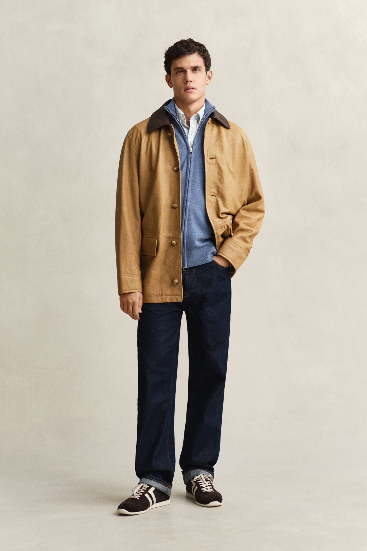 Casual Cotton Strickjacke mit Rei&szlig;verschluss