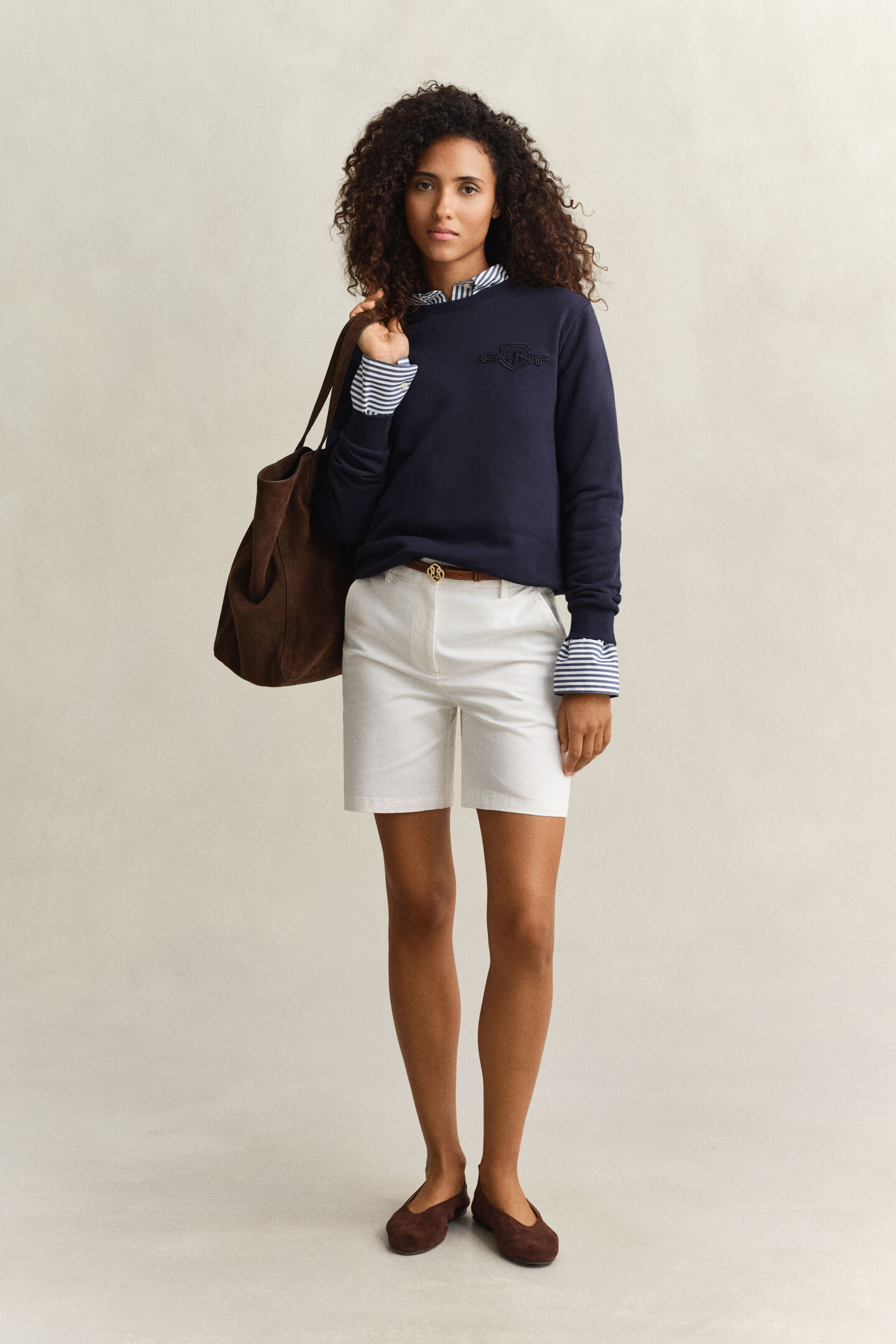 Tonal Shield Rundhals-Sweatshirt