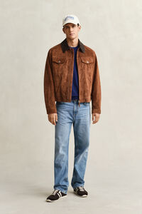 Rundhalspullover aus Baumwolle