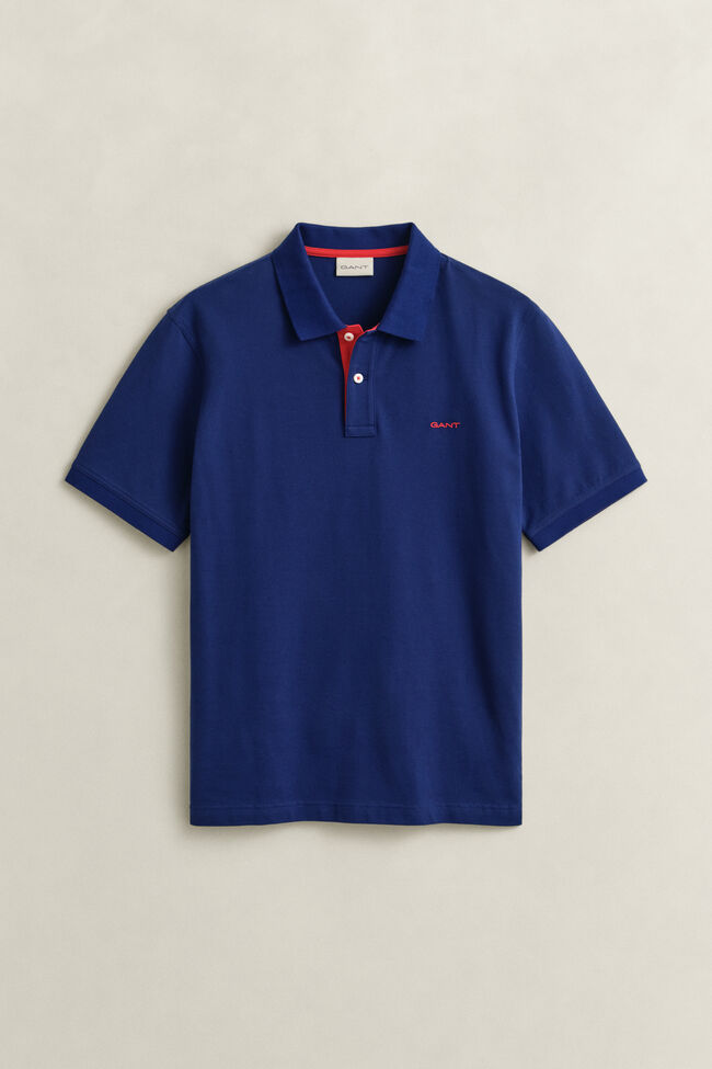 Kontrast Piqu&eacute; Poloshirt