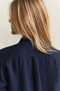 Regular Fit Leinen Bluse