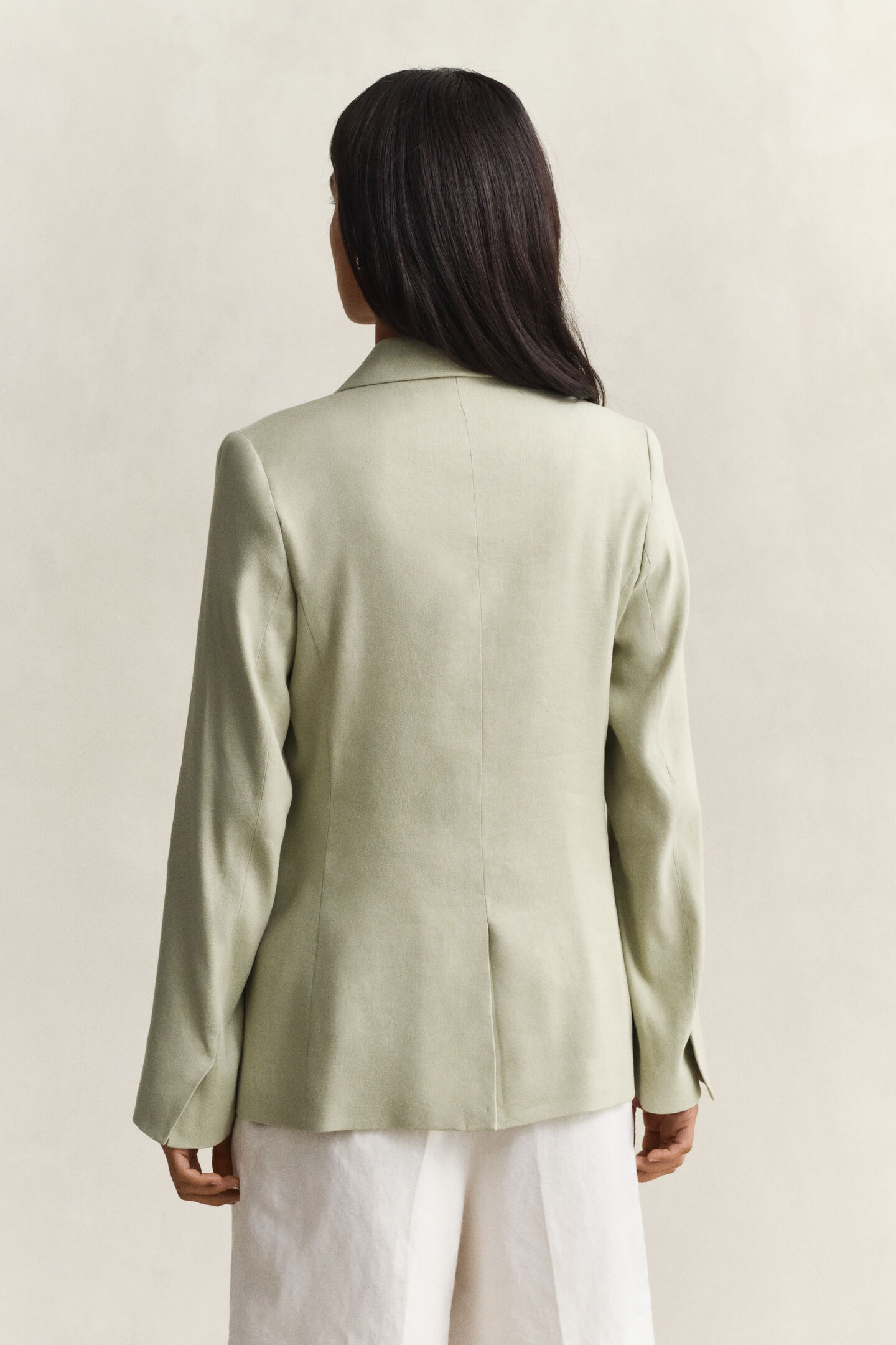 Stretch-Blazer aus Leinen