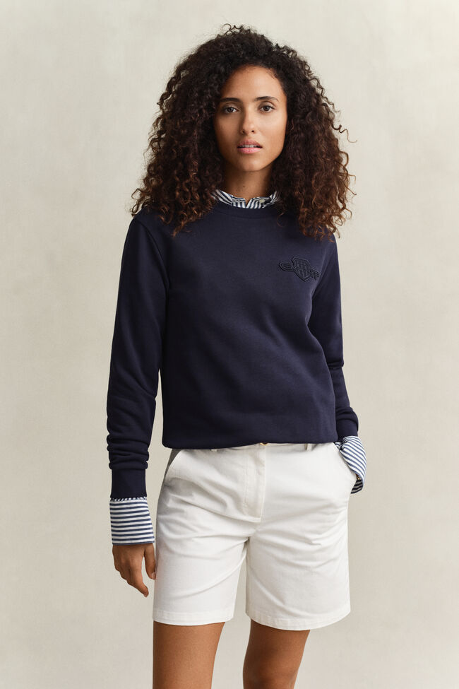 Tonal Shield Rundhals-Sweatshirt