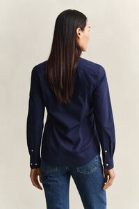 Slim Fit Popeline Bluse