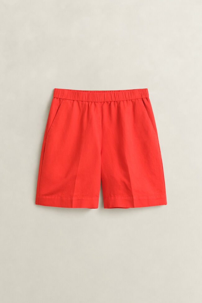 Shorts aus Leinenmix