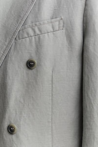 Anzugsakko aus Lyocell und Leinen