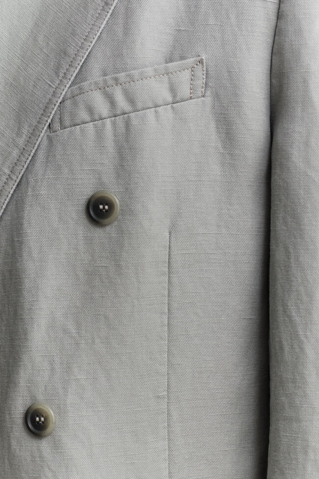 Anzugsakko aus Lyocell und Leinen