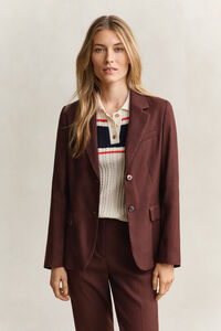 Stretch-Blazer aus Leinen