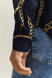 Bluse aus Baumwoll-Voile