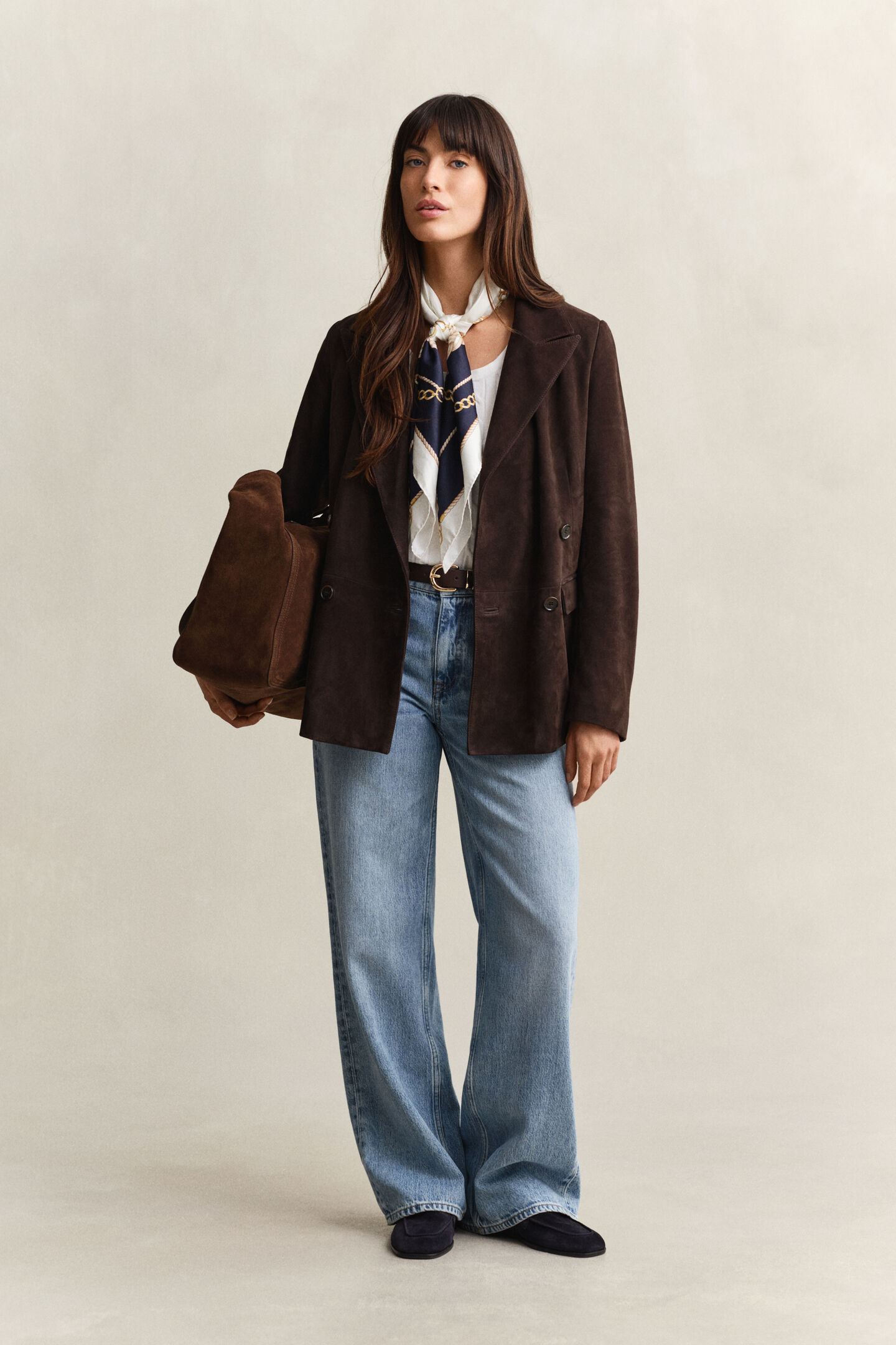 Club Blazer aus Veloursleder