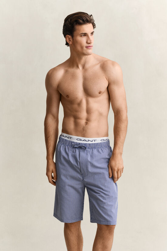 Gingham Pyjamashorts aus Popeline