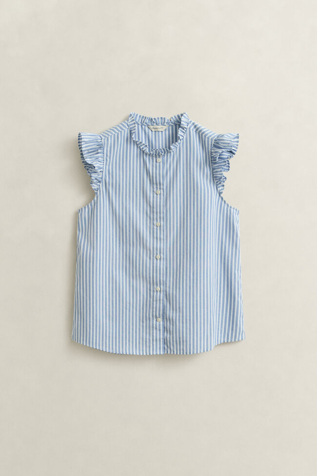 Gestreifte R&uuml;schenbluse aus Baumwolle