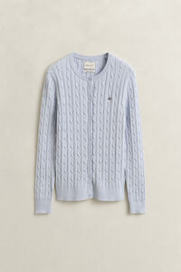 Strickjacke mit Zopfmuster