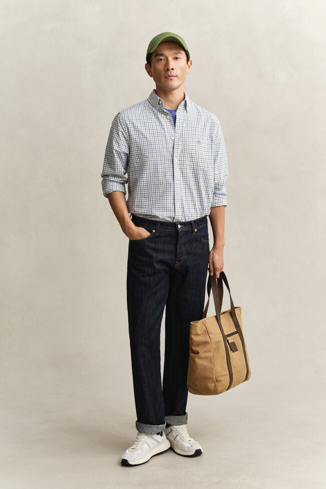 Classic Popeline-Hemd mit Karomuster