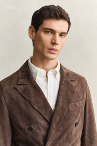 Sakko aus Veloursleder