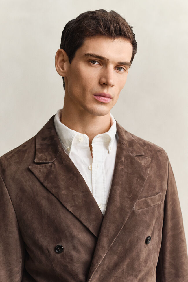 Sakko aus Veloursleder