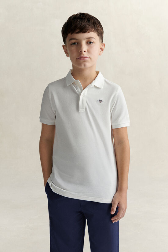 Teens Shield Piqu&eacute; Poloshirt