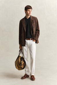 Slim Fit Shield T-Shirt mit V-Ausschnitt